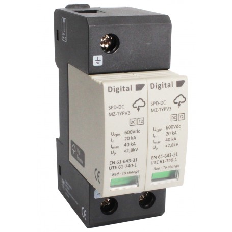 Parafoudre 20kA 200 Vdc Type 2