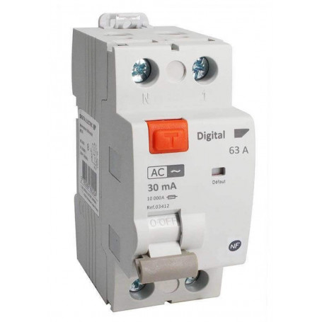 Interrupteur Differentiel 2x63A/30mA Type AC