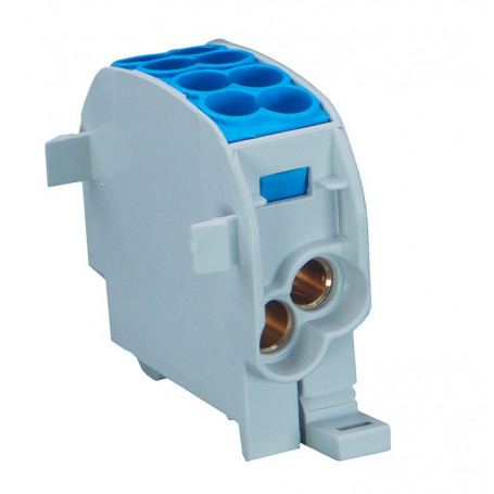 Bloc de Distribution 25mm² 2E/2S Bleu