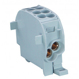 Bloc de Distribution 25mm² 2E/2S Gris