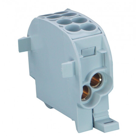 Bloc de Distribution 25mm² 2E/2S Gris