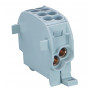 Bloc de Distribution 25mm² 2E/2S Gris