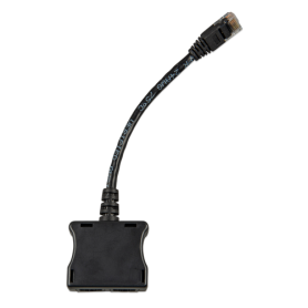 RJ45-splitter 1xRJ45 male/15cm cable/2xRJ45 female