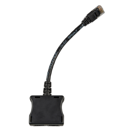 RJ45-splitter 1xRJ45 male/15cm cable/2xRJ45 female