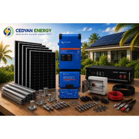 Centrale Solaire 3.0 KVa batterie Pylontech 4,8Kwh